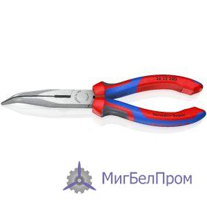Плоские круглогубцы с режущими кромками KNIPEX.  Артикул 2622200