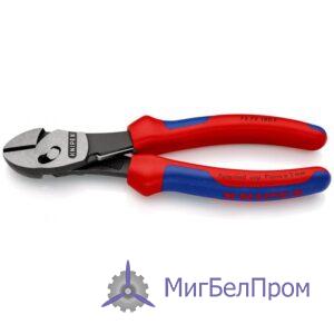 Кусачки боковые особой мощности с раскрывающей пружиной KNIPEX TwinForce.  Артикул 7372180F