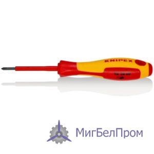 Отвертка для винтов с крестообразным шлицем Phillips® PH0 KNIPEX.  Артикул 982400